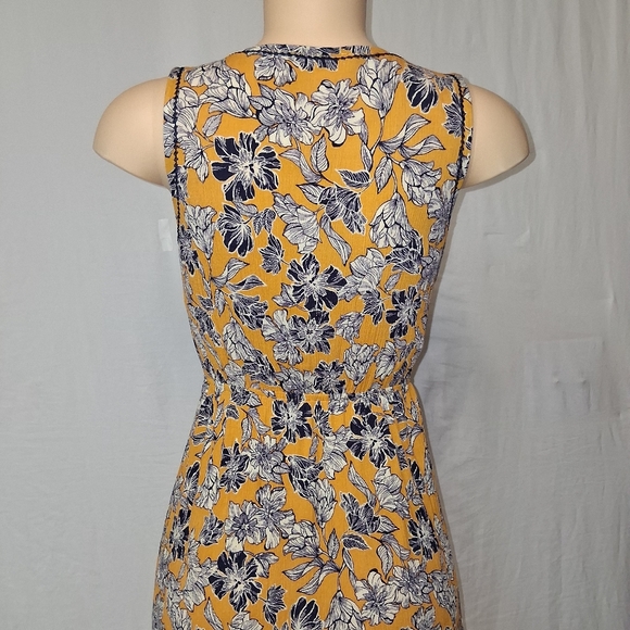 Market & Spruce Yellow Floral Mini Dress Size S - Picture 12 of 17